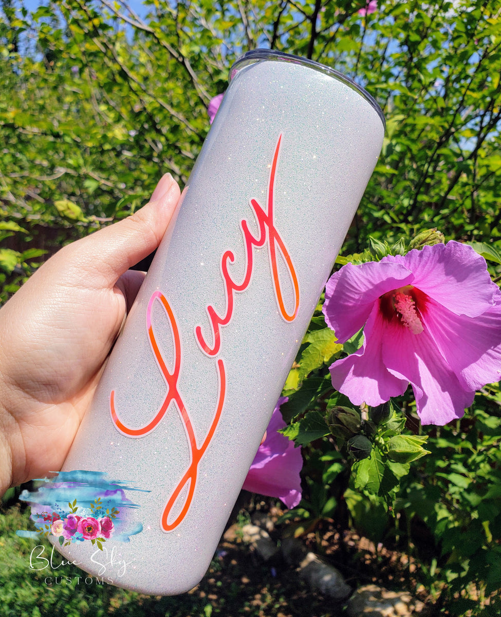 Custom Bridesmaid Tumblers, Hawaiian Hibiscus Tumblers, Floral