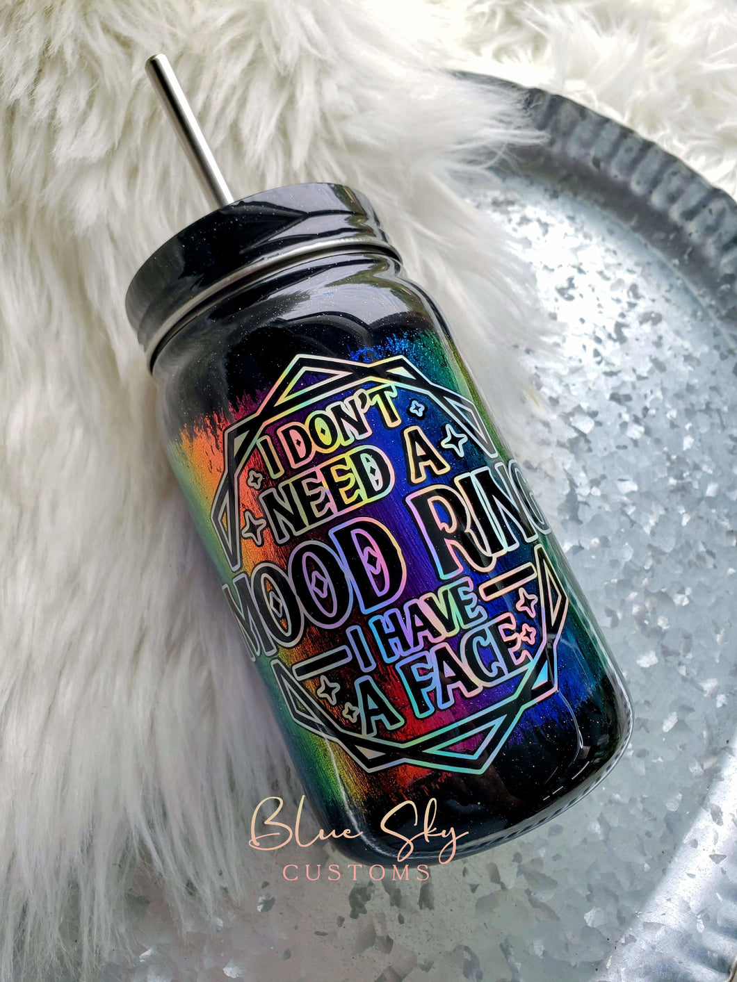 Rainbow Mood Ring Tumbler