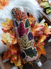 Load image into Gallery viewer, Autumn Leaves Burst Tumbler
