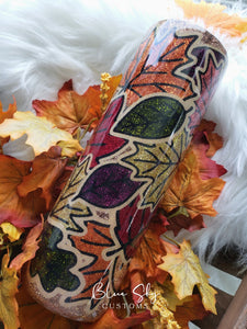 Autumn Leaves Burst Tumbler