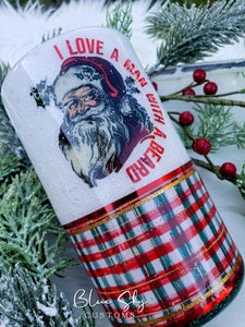 I Love A Man With A Beard Santa - 20oz Stubby