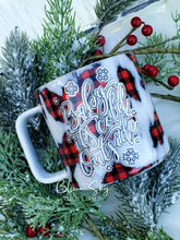 Load image into Gallery viewer, Baby It&#39;s Cold Outside Flannel Geode - 14oz Camper Mug
