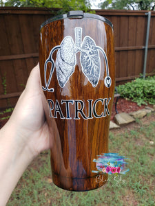 Wood Grain Tumbler (Dark & Light Wood)