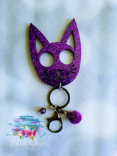 Load image into Gallery viewer, Stabby Tabby - Deep Violet &amp; Black
