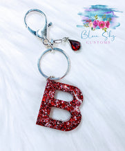 Load image into Gallery viewer, Personalized Alphabet Glitter Keychain
