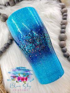 Turquoise Burst Tumbler