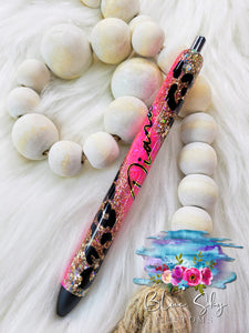 Pink Gypsy Leopard Print Pen