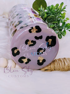 Floral Leopard Ombre Tumbler