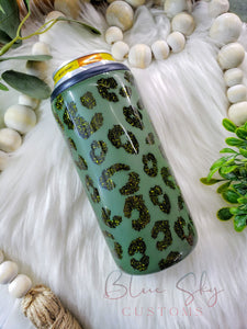 Leopard Print Peekaboo Can Cooler