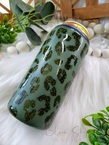 Leopard Print Peekaboo Can Cooler