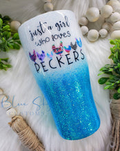 Load image into Gallery viewer, Just A Girl Who Loves Peckers Glitter Tumbler
