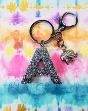 Load image into Gallery viewer, Personalized Alphabet Glitter Keychain
