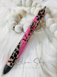 Pink Gypsy Leopard Print Pen