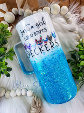 Load image into Gallery viewer, Just A Girl Who Loves Peckers Glitter Tumbler
