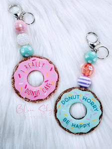 I Really Donut Care Keychain