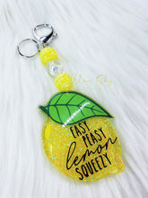 Load image into Gallery viewer, Easy Peasy Lemon Squeezy Keychain
