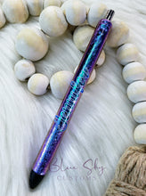 Load image into Gallery viewer, Teal &amp; Purple Chrome Shift Pen
