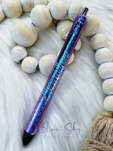 Teal & Purple Chrome Shift Pen