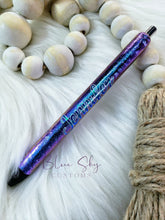 Load image into Gallery viewer, Teal &amp; Purple Chrome Shift Pen
