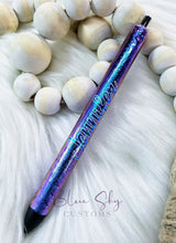 Load image into Gallery viewer, Teal &amp; Purple Chrome Shift Pen
