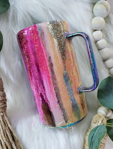 "The Elysian" Abstract Mixed Media Tumbler