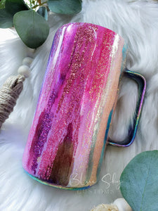 "The Elysian" Abstract Mixed Media Tumbler