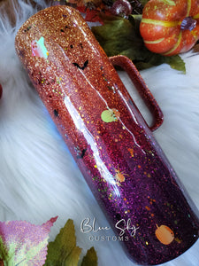 Thick Thighs & Spooky Vibes Ombre Tumbler