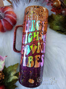 Thick Thighs & Spooky Vibes Ombre Tumbler