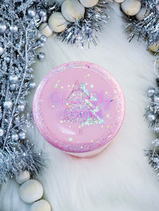 Pink Christmas Tree Peekaboo Glitter Tumbler