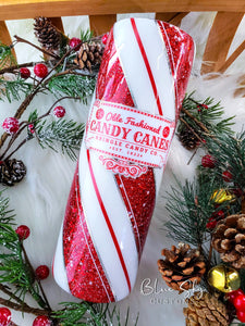 Candy Cane Glitter Tumbler