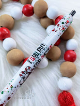 Load image into Gallery viewer, I Put Out {Cookies} For Santa Glitter Pen
